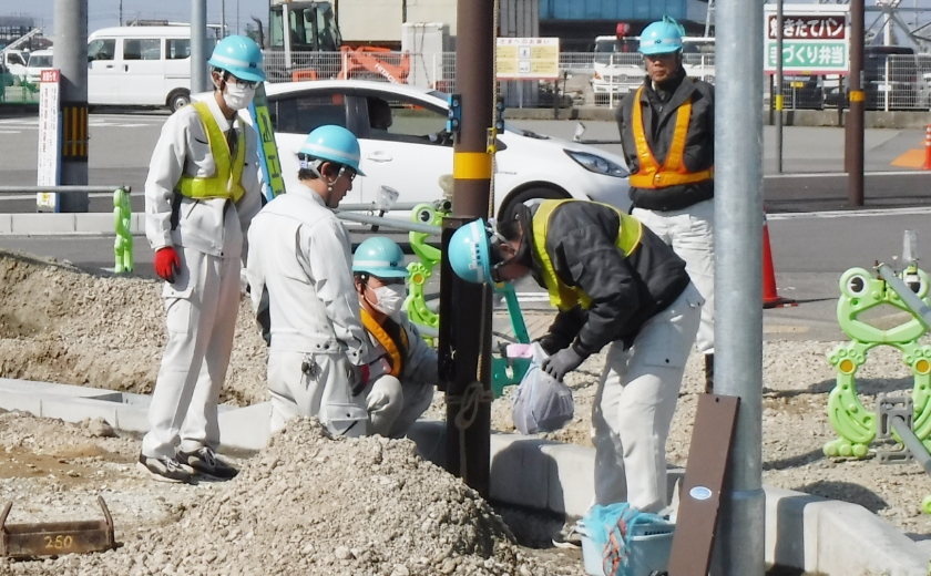 照明灯建替工事